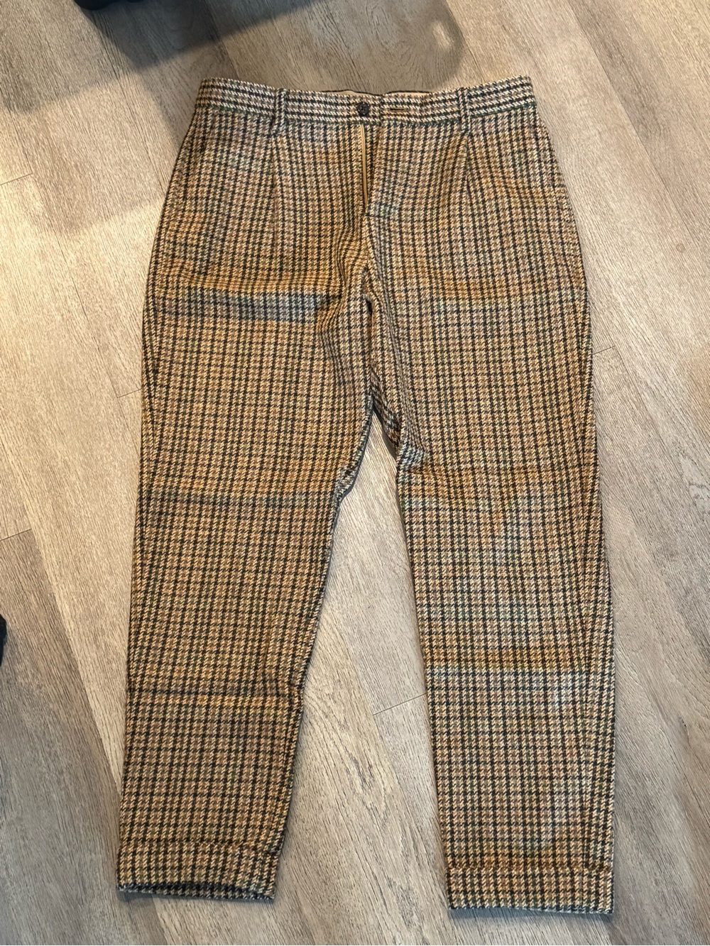 Banana Republic Brown and Black Houndstooth Dress Pants